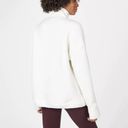 Sweaty Betty Sweaty Beatty Venture Off-White Sherpa Pullover Jacket - size Medium Photo 1