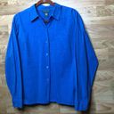 Relativity () Large Long Sleeve Button Down Blouse Photo 1