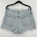 Madewell  Relaxed Denim Shorts Jean Cut Off Fray Raw Hem Light Wash Blue Size 29 Photo 7