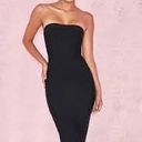 House Of CB london black bandage strapless fluted hem dress Photo 2