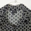 Carole Little  Vintage 90's Y2K Pullover Polo Shirt Dress Geometric Print Blk Wht Photo 2