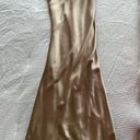 Revelry Skye Satin Dress Gold Size 6 Photo 1