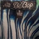 Bebop Blue and green short cap sleeve dress size small Photo 4