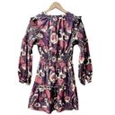 Cleobella Rainey Long Sleeve Smocked Mini Dress Abstract Print Purple Small S Photo 4