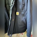 Carhartt  Navy Blue Full Zip Winter Coat Hoodie Medium Photo 3