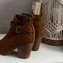 Time & Tru Like New  Brown Booties Size 7 Photo 3