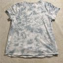 Isabel Maternity  Blue/White Tye Dye Mama Tee Shirt Raw Hem Sz S XC Photo 1