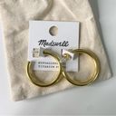 Madewell NWT  Chunky Medium Hoop Earrings Gold Photo 1