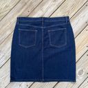 The Loft  Outlet Dark Wash Denim Jean Mini Skirt Size 12 Photo 1