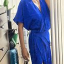 La Perla NWT   abito incrociato bath-suit cover royal blue silk wrapped dress/pareo IT38 Photo 0