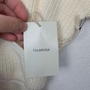 Tularosa  womens medium knit white ivory elastic waist sweater dress revolve Photo 5