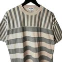 Urban Outfitters Vintage Jean Michaud Striped T Shirt Single Stitch Classic Basic Tee Gray XL Photo 0