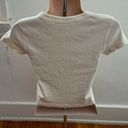 John Galt Off White Bear 100% Cotton Cropped Graphic Tee, one size Photo 7