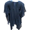 Rebecca Minkoff  Women's Black Lace Hanky Top Sz XS Blouse Photo 3