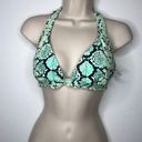 Radio Fiji  Mint Tiffany Green Snake two piece bikini set  swimsuit size M New Photo 5