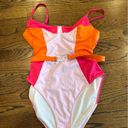 Solid & Striped  Spencer Color block One Piece Bathing Suit Size Large U0772 Photo 2