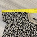 Blooming Jelly Tan & Black Leopard Print Short Sleeve Women’s T-Shirt Size Large Photo 8