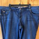 Paris Blues  Jeans Womens Plus 25 Long High Rise Bootcut Dark Wash Stretch (2104) Photo 2