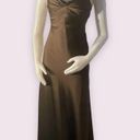 Calvin Klein Brown Satin Gown Dress Maxi 4 Photo 1