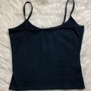 Vintage Y2K Glitter Glue Butterfly Crop Top Medium Black Photo 1