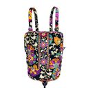 Vera Bradley Colorful Floral Geometric Quilted Hippie Backpack Photo 1