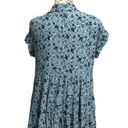 Anthropologie June & Delancy  Floral Hi Low Tunic Top Womens Boho Hippie S Photo 3