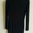 Naked Wardrobe Black Knee Length Long Sleeve Lined Dress Sz Small Photo 0