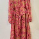 Joie  Womens Kaz Floral Silk Tie-Back Silk Midi Dress Size S Sandstorm Photo 7