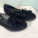 FitFlop  Women's Black Suede Tassel Slide In Loafer Size 7.5 Photo 2