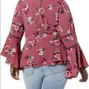 City Chic  Floral Print mauve Blouse size 22 Photo 1