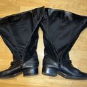 Ralph Lauren Lauren  Tall Riding Boots Womens 10 Black Suede Leather Ankle Strap Photo 4