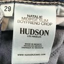 Hudson Jeans HUDSON Natalie Mid Rise Slim Boyfriend Crop Distressed Blue Denim Jeans 29 Photo 10