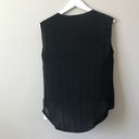 Townsen {NORDSTROM}  Noir Sleeveless Leather Blouse Photo 5