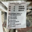 American Eagle Baggy Cargo Pants Camo Tapered Button Fly Pockets Size 12 Photo 11