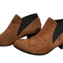 Via Spiga  Brown Suede w/ Black Elastic Booties Size 8.5 M Photo 0