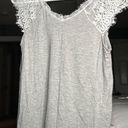 Jun & Ivy Grey Lace Top Photo 2