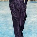 Carolina Herrera Runway Black Silk Taffeta High-Rise Wide Leg Pants AW19 Photo 0