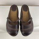 Mudd Vintage Y2K 2000s Dark Brown Faux Leather Preppy Mary Jane Slip On Flats Photo 7