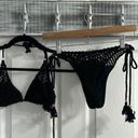 Tigerlily  black capri crochet bikini set Photo 0