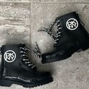 DKNY  Tibby Combat Lace-Up Boots in Black, Size 6 New w/Tag Photo 4