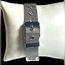 Laura Ashley NEW  WATCH Ladies Silver TBar Crystal Bezel Mesh Band Buckle Strap Photo 5