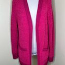 Zenana Outfitters Cardigan LARGE Pink Popcorn Knit Open Front Barbiecore Winter Minimalist Photo 0