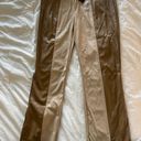 Two Tone Leather Pants Tan Size M Photo 1