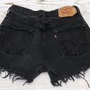 Levi’s 501 Black Denim Cutoff Shorts Waist 32 Photo 3