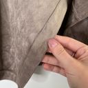 J.Jill   Faux Suede Mixed Media Asymmetrical Open Front Blazer Cardigan Jacket Photo 4