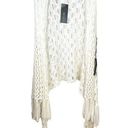 BCBGMAXAZRIA  Crochet White Womens Vest Open Front Shawl Cardighan NWT M Photo 0