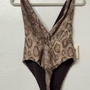 Mara Hoffman Gabriela Sand Multi One Piece Swimsuit Snake Print  Sz L SPF 50 Photo 3