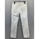 Banana Republic  Women's Boyfriend White Denim Jeans Size 6 Distressed Cotton Photo 1