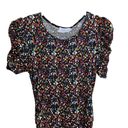 Tanya Taylor  Effie‎ Floral Printed Dress Womens Size XS Ruched Sleeve Multicolor Photo 4