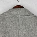 Herman Kay Womens Coat 14 Gray Wool Blend Button Front Lined Overcoat Jacket Photo 1